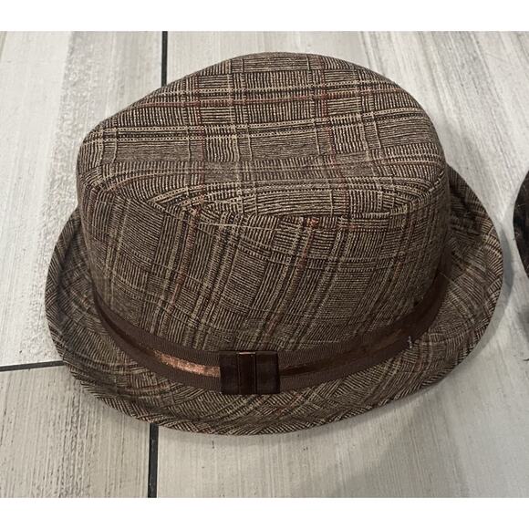 Lot of 2 John Bartlett Fedora Men’s bucket hat Color Brown One Size NWT - Picture 3 of 13